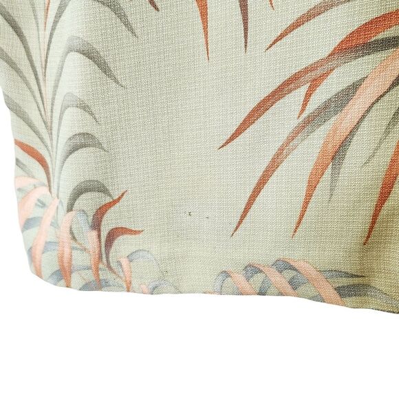 Tommy Bahama Silk Palazzo Pant Women's 8 Wide Leg Green Tropical Leaf Print - Picture 6 of 12